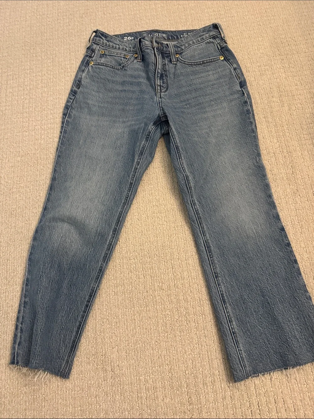 J. Crew Straight Leg Jeans in Faded Blue Wash
